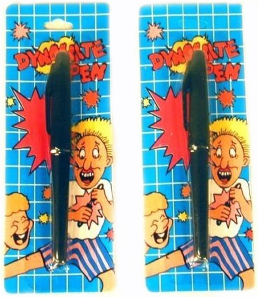 12 Pc (1 Dozen) Funny Exploding Pen Practical Joke - Scare Friends and Co-workers