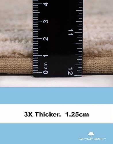 Miniatura 22 de Oak Valley Designs™ Alfombra redondeada con punta redondeada para escaleras, antideslizantes, interiores, para escaleras de madera, estilo: brindle