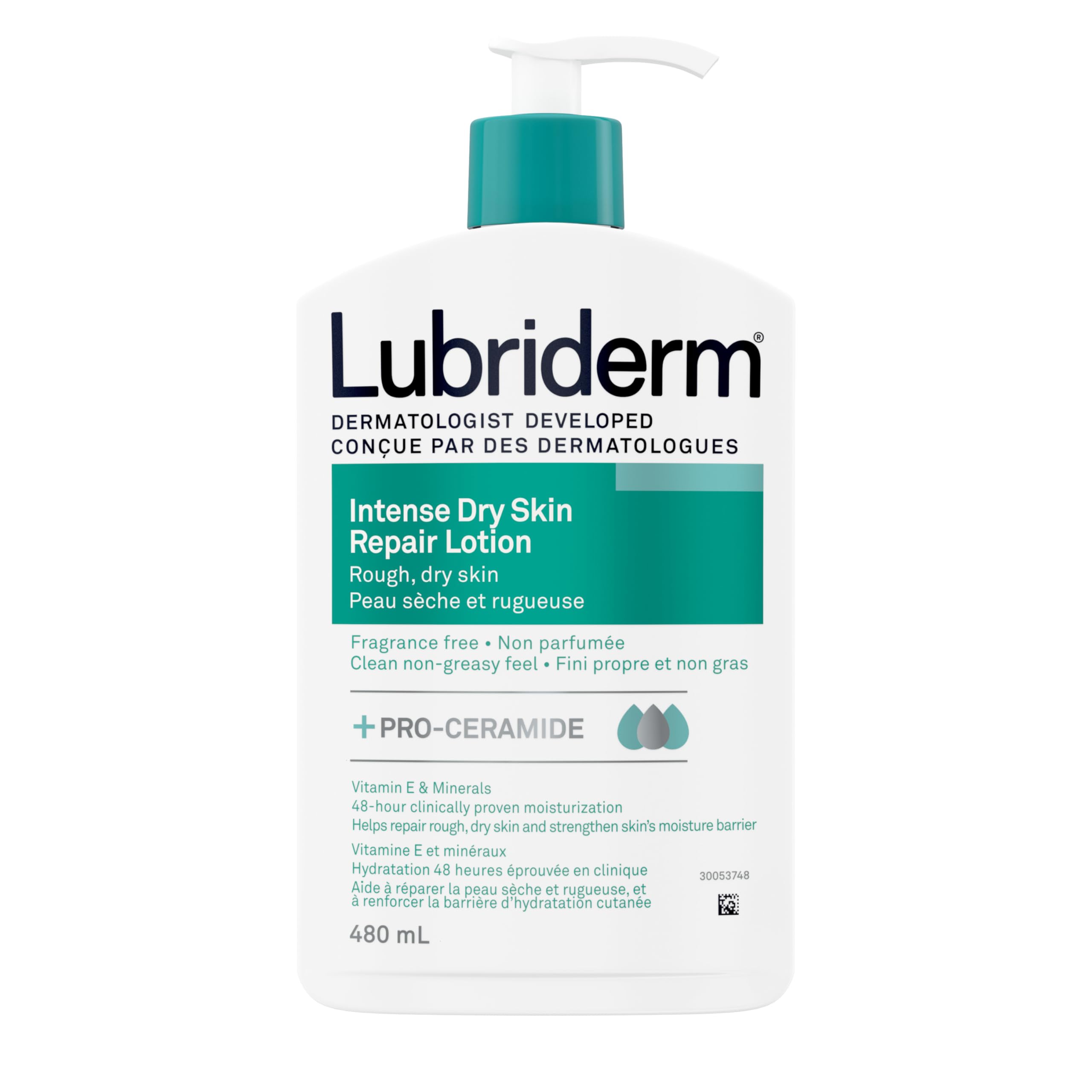 LubridermIntense Dry Skin Repair Lotion for Relief of Rough, Dry Skin, Fast Absorbing, 16 fl. oz