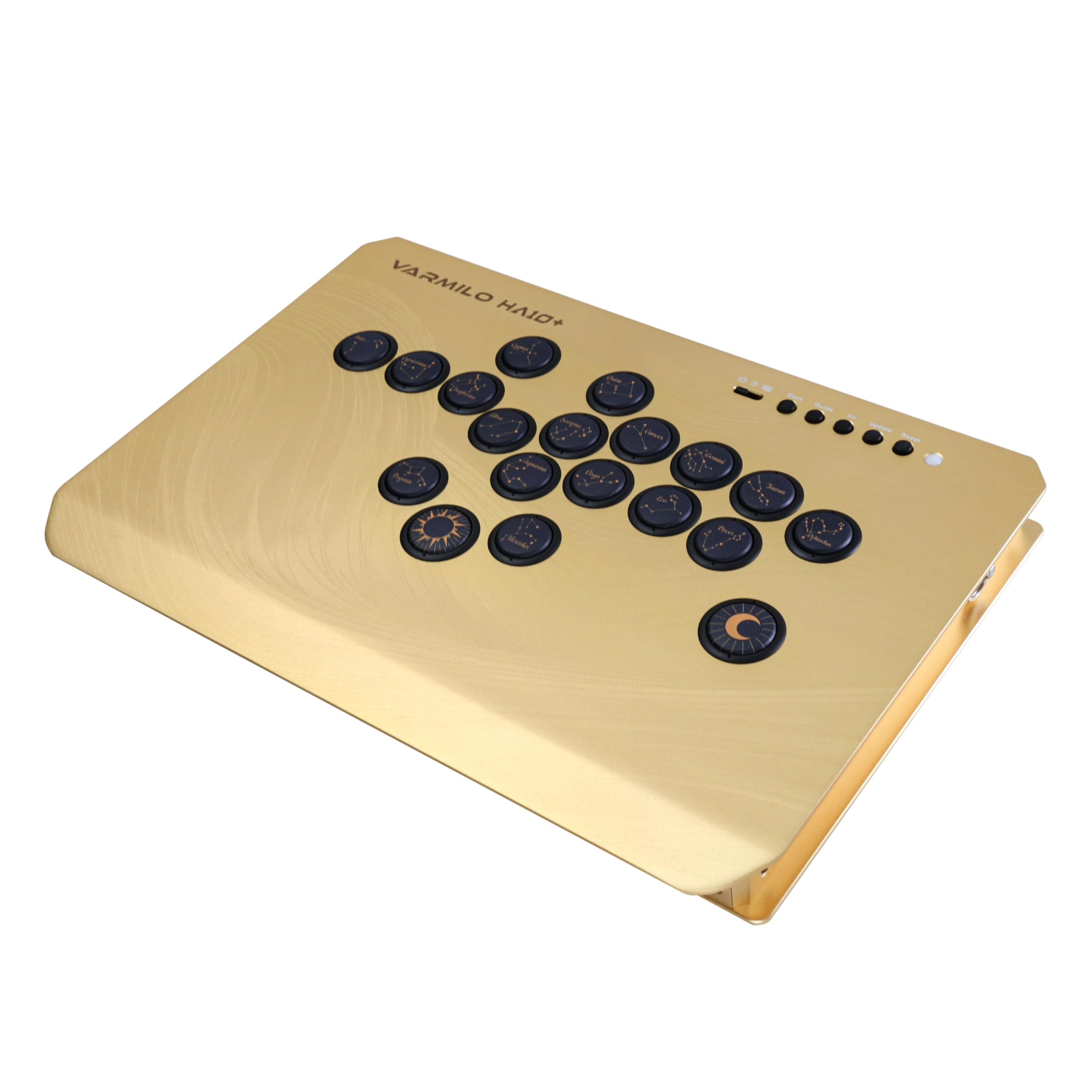 Varmilo HA10+ Rapid trigger All button arcade controller Leverless fight stick Two Versions Standard PC Only or Pro Compatible with PC PS4 PS5 Switch1 Switch2 (Golden Cosmos, Standard (PC-Only))