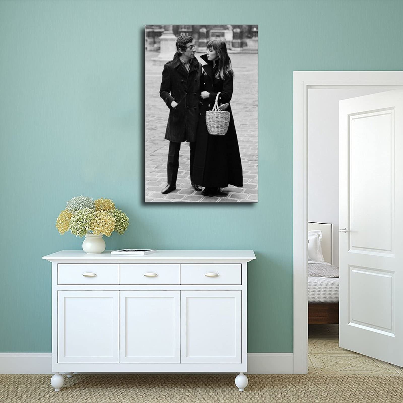 Jane Birkin & Serge Gainsbourg Leinwand Bild - 30x45 Cm Wanddekoration
