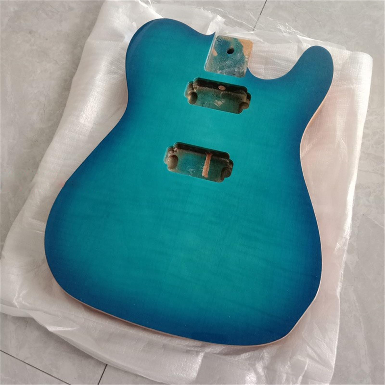 Unfinished Guitar Body Blue Alder Mahogany Body For TL Electric Guitar(Mahogany)