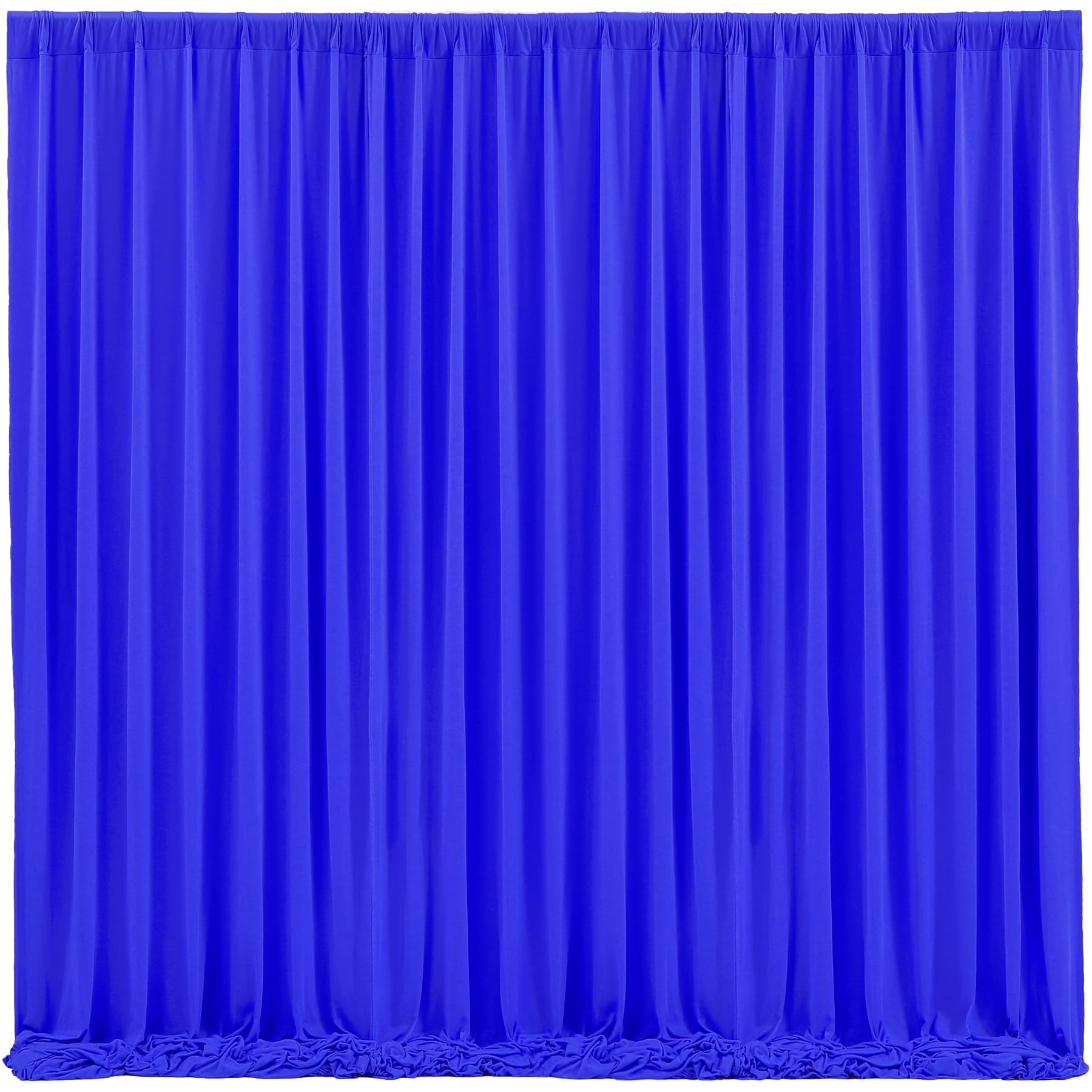 Wish Care Royal Blue Backdrop Curtain 4 Panels - Wrinkle-Free Polyester Photography Drapes for Baby Shower & Birthday Party - 16 X10FT