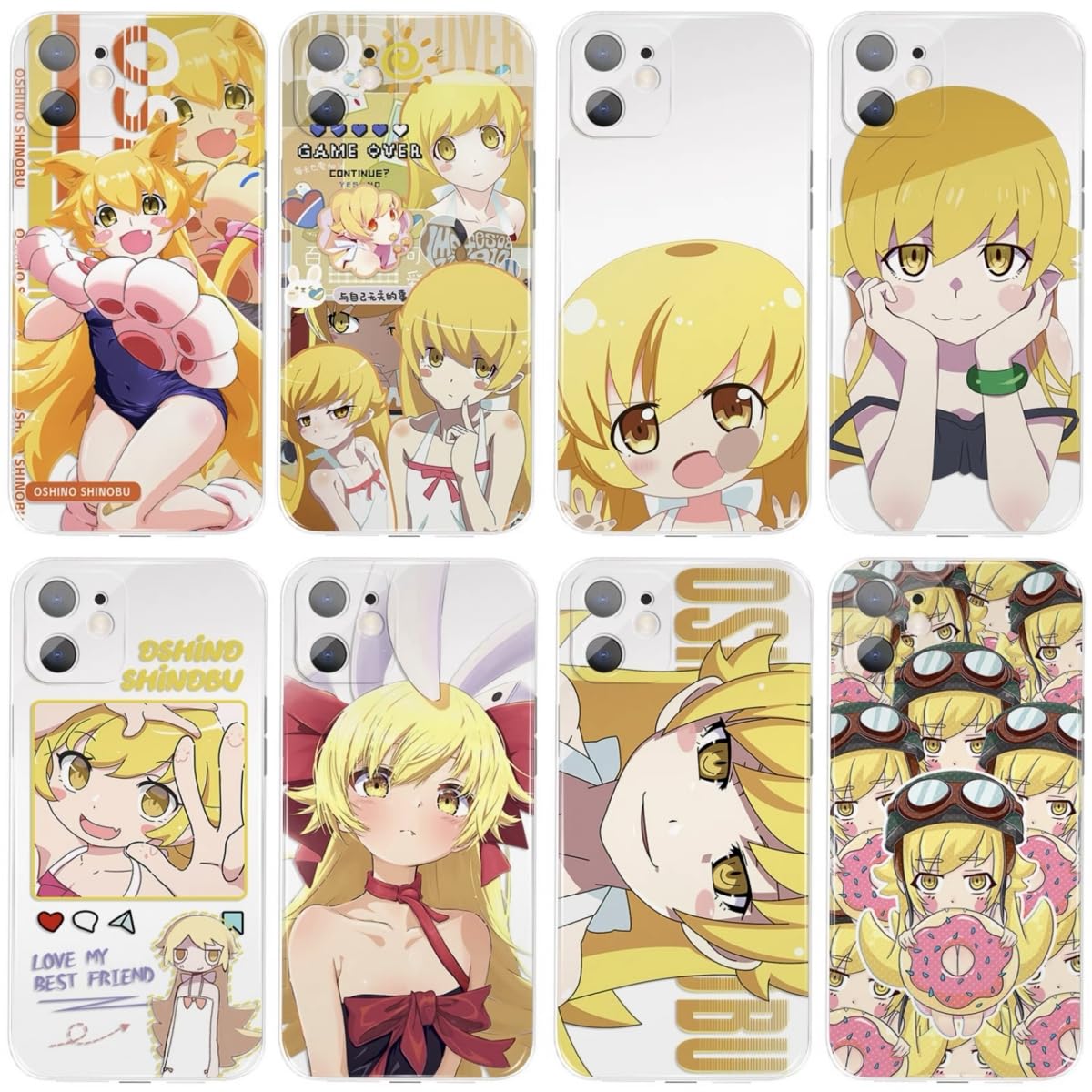 【入手困難】化物語 忍野忍　約50cm 受注生産限定アクリルケース付き Amazon.co.jp: 忍野忍 スマホケース iPhoneケース アイフォンケース