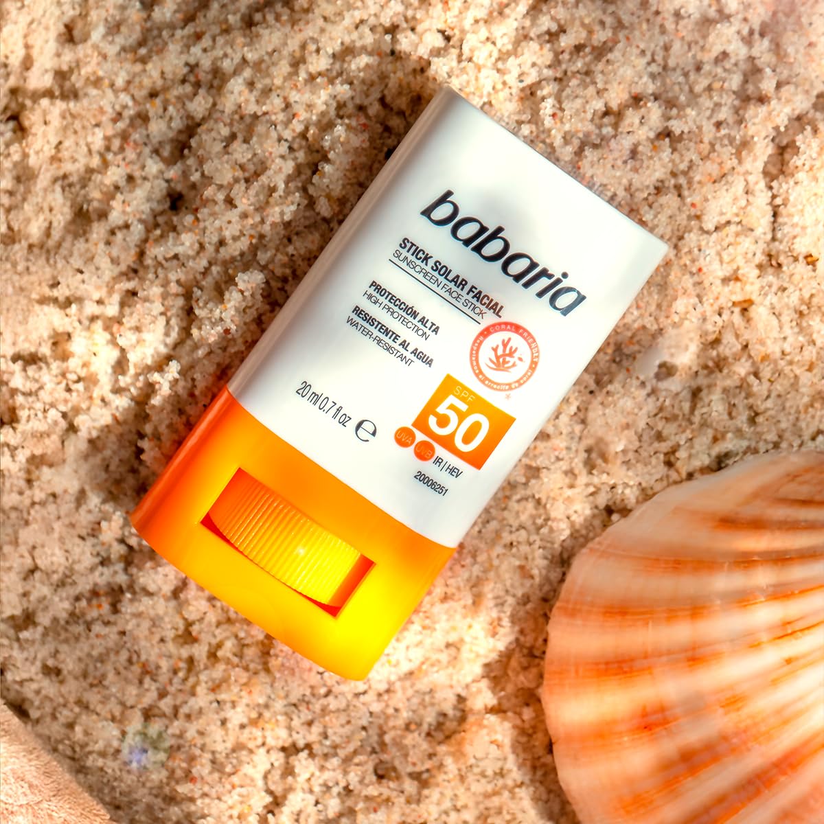 Babaria – nawilżający i słoneczny kij do twarzy SPF50 – 20 g