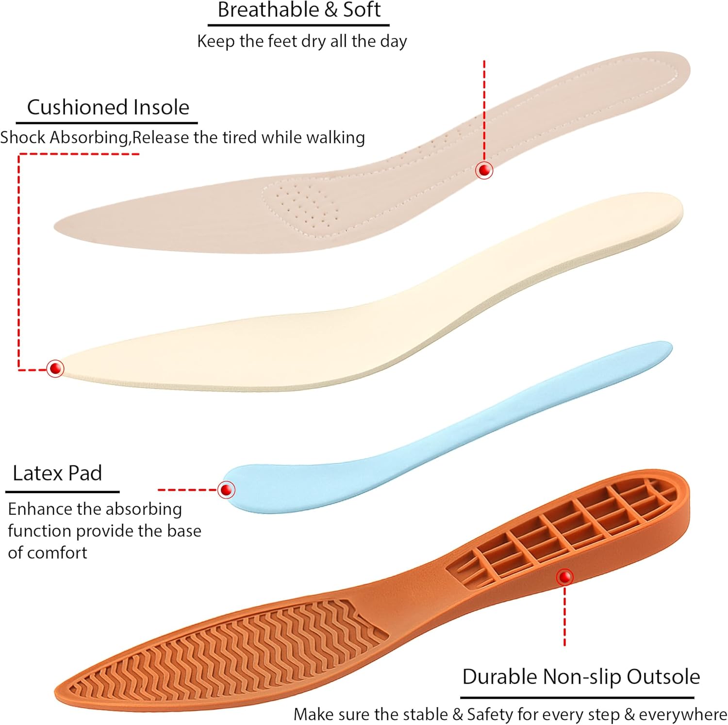 Aomigoct Comfortable Dressy Flats for Women: Cushioned Insole & Lightweight for All-Day Office Comfort - Slip On & Foldable for Working Professional with Bow - Image 4