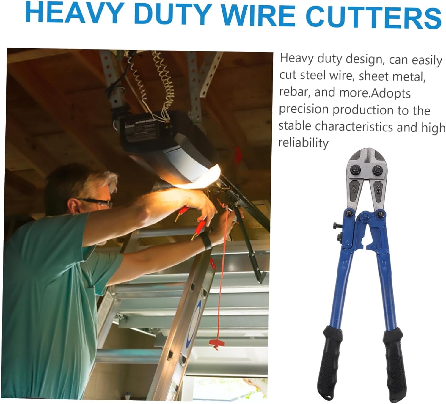 PRETYZOOM 14 Bolt Cutters Chain Heavy Cable Cutter Barbed Wire Cutter Ergonomic Bolt Cutter Screw Cutter Mini Bolt Cutter Bolt and Wire Cutter Lock Cutter Small Bolt Cutter Steel