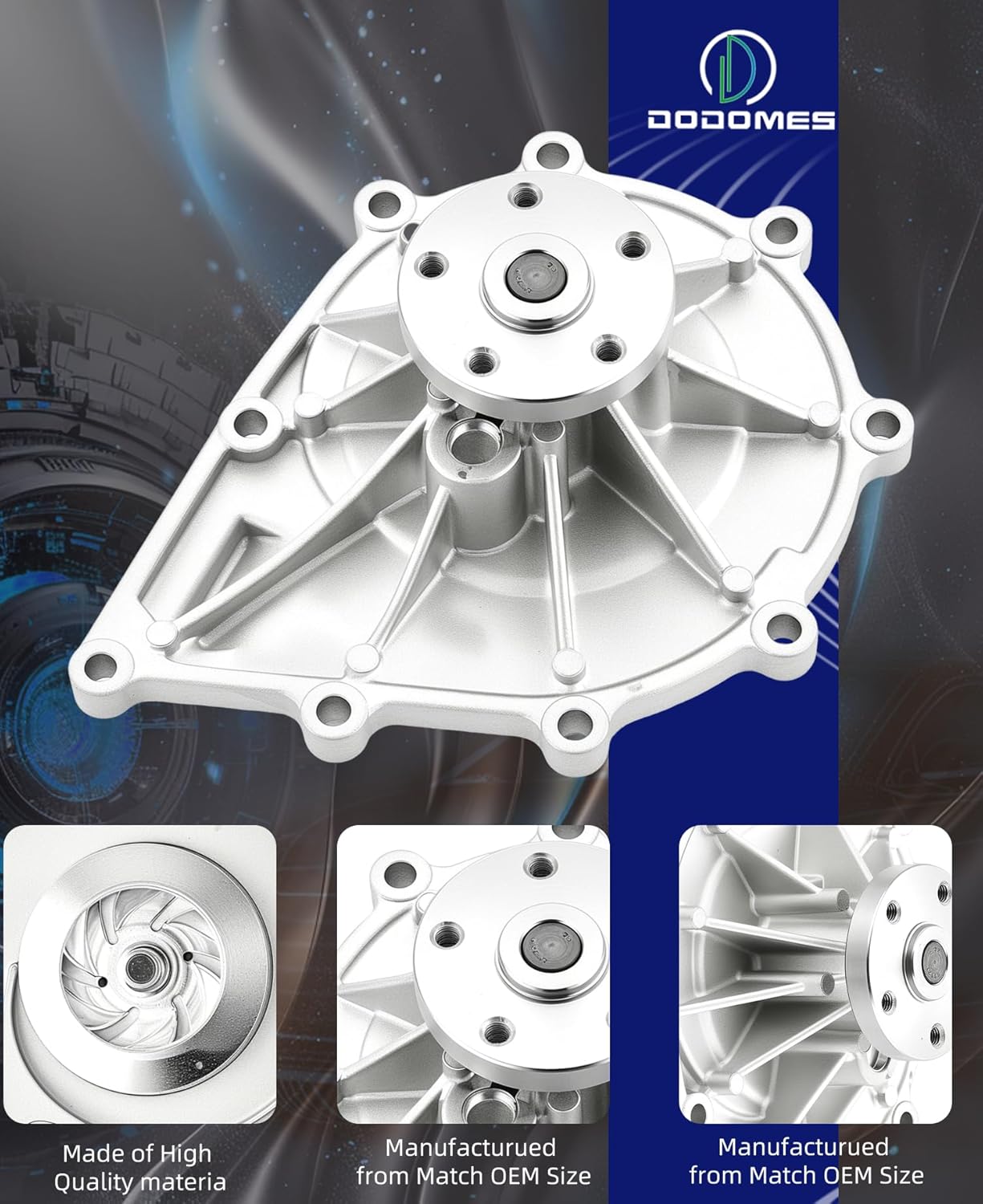 Engine Water Pump A4722000401 Compatible with Detroit Diesel DD13 DD15 DD16 Heavy Duty Truck Cooling Water Pump Replacement For Freightliner Cascadia FIT For Mercedes-Benz OM 470 471 473 A4722001601