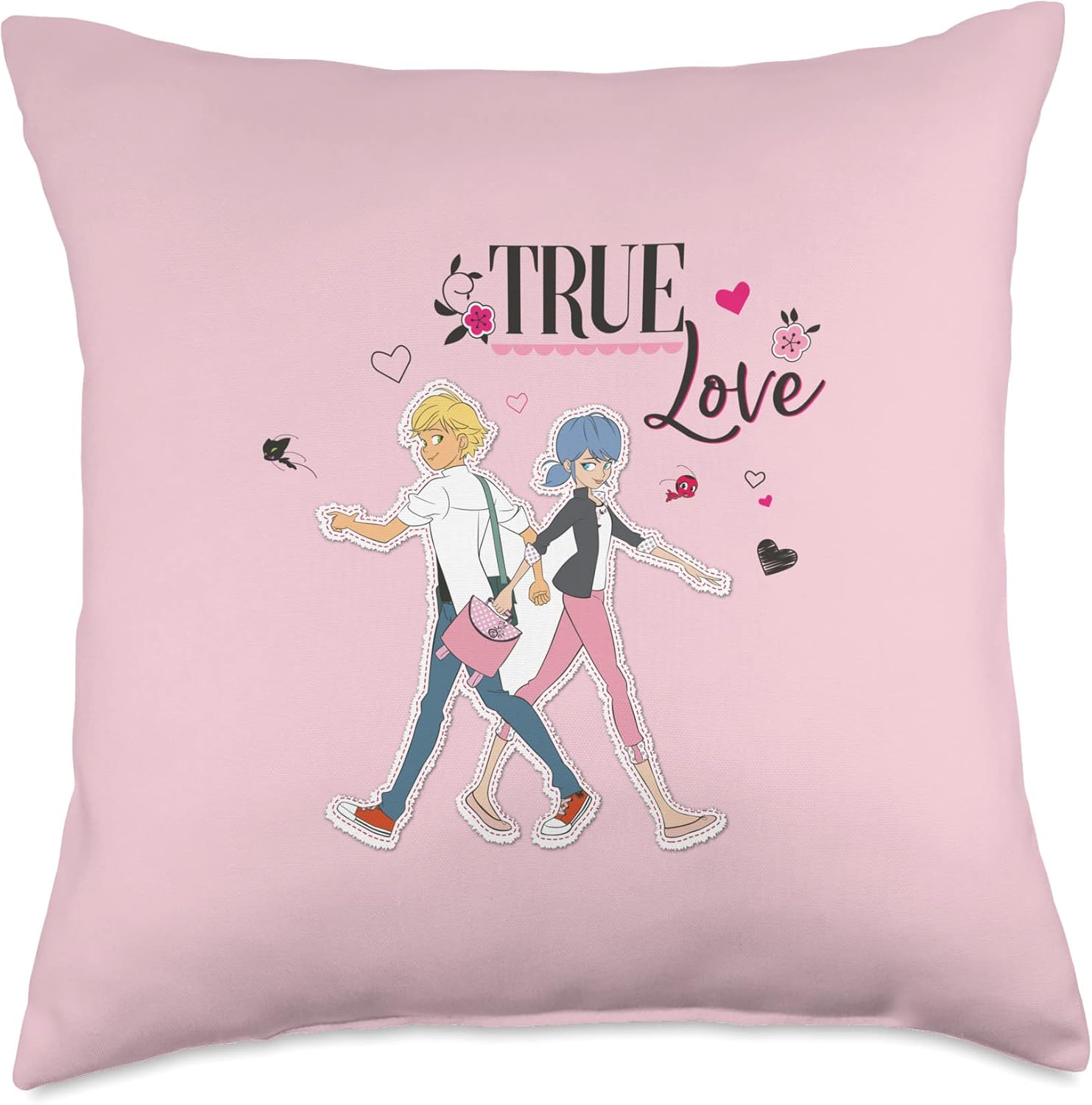 Miraculous Ladybug Charming Paris True Love Throw Pillow