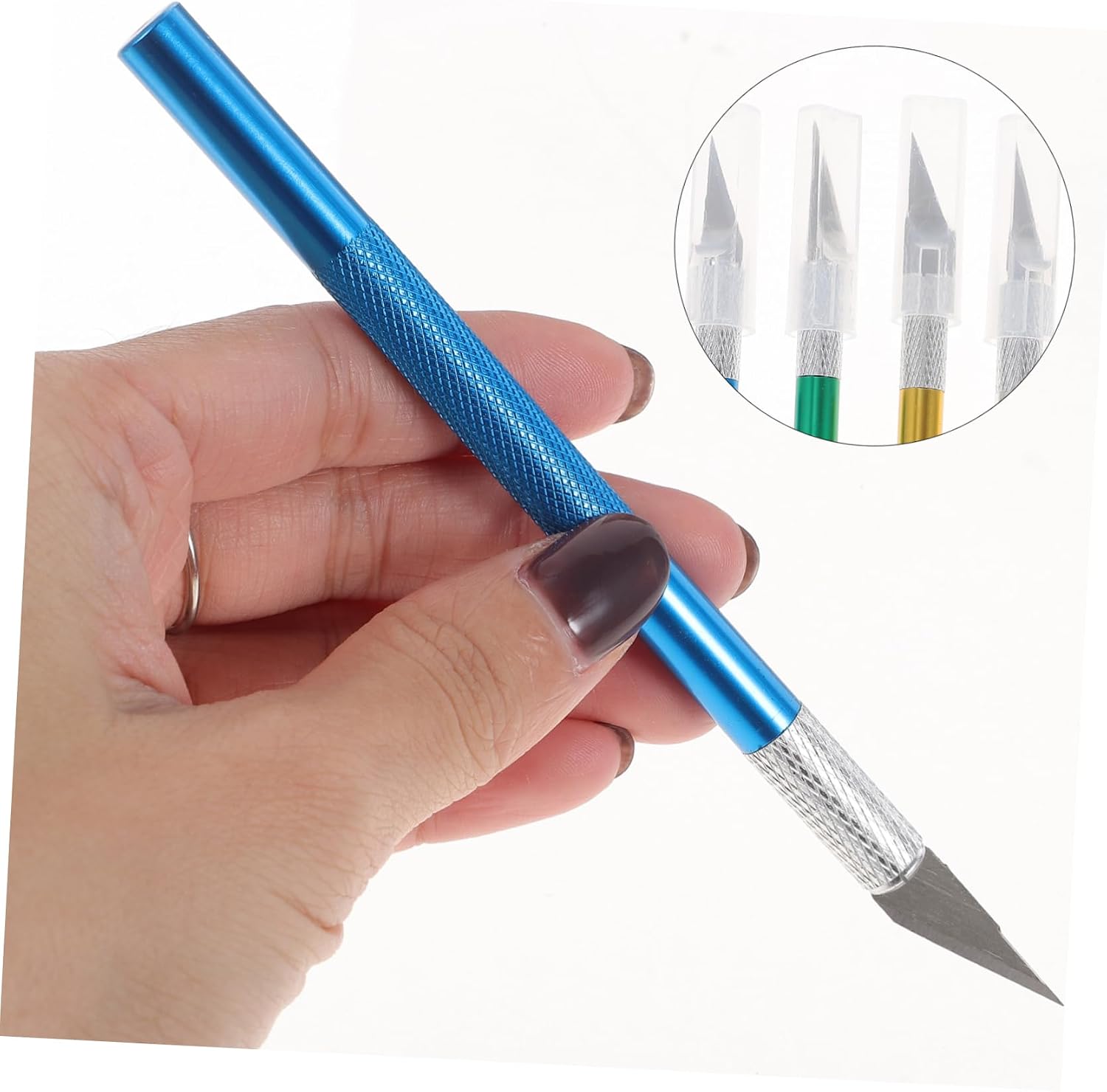 Artibetter 8sets Precision Cutting Tools for Scrapbooking and Vinyl Crafts Includes Blades for Art Projects Safe Storage Case Included