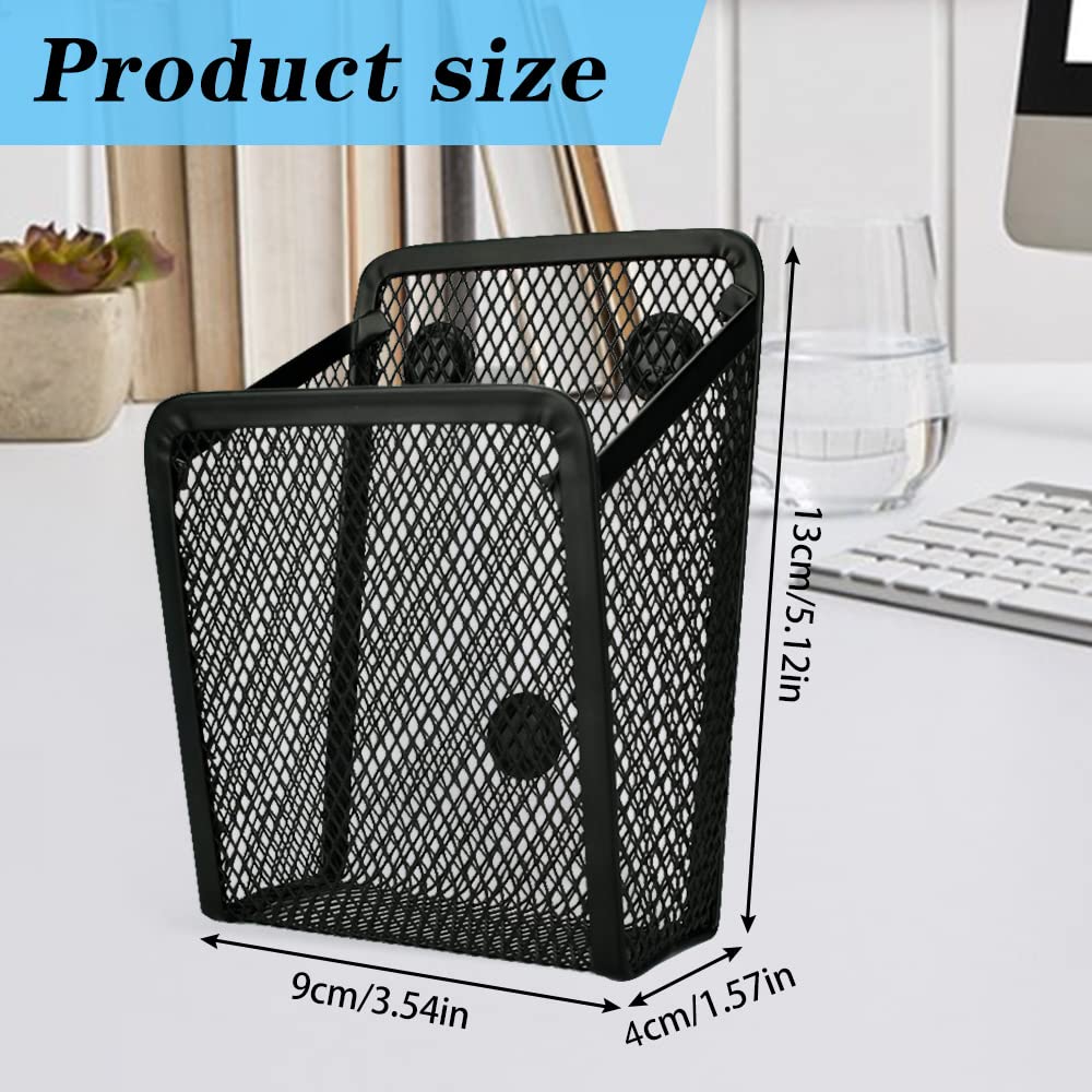 2 Pièces Panier Rangement Magnétique, Papeterie De Bureau En Maille