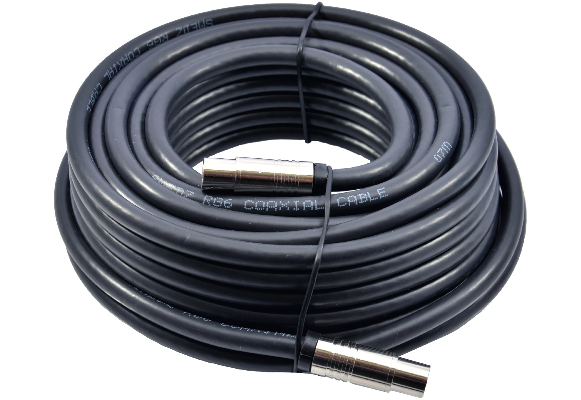 10m Black Twin Satellite Shotgun Cable Extension Kit With Premium Grade Fitted Compression F-connectors As Used By The Professionals For Sky+ , HD , Freesat Allows You To Relocate Your Existing Box , Kit Consists Of 10m Sky Double Coax , 20 x Cable Clips , 4 x Connected Compression F-connectors , 2 x F-connector Couplers — view 33