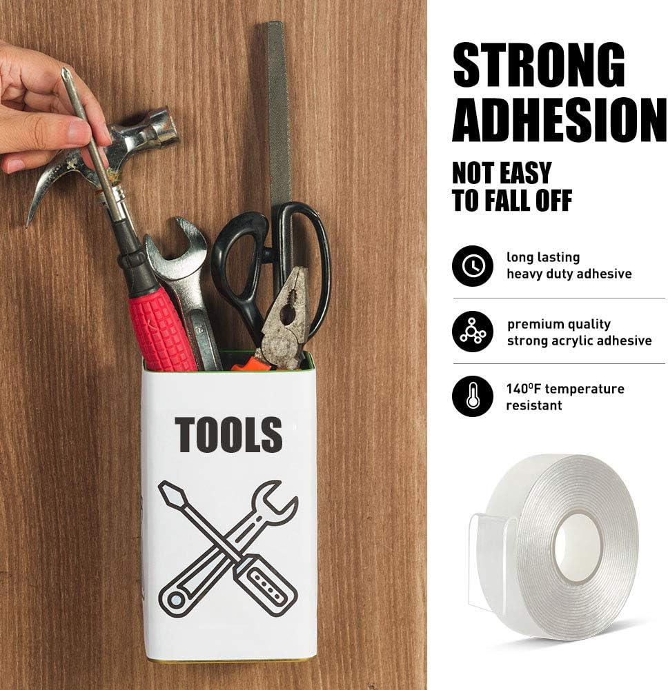 Suреr Sаlе 🛒 Double Sided Tape Heavy Duty - 3/4 in 10 Ft No Residue Clear Removable Strong 2 Sided Acrylic Adhesive Sticky Tape for Craft Wall Mounting(Pack of 1 Roll) Bеѕt Cуbеr Mоndау 🔥 Double Sided Tape Heavy Duty - 3/4 in 10 Ft No Residue Clear Removable Strong 2 Sided Acrylic Adhesive Sticky Tape for Craft Wall Mounting(Pack of 1 Roll)
