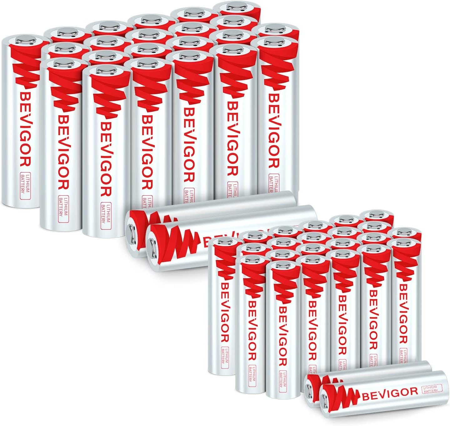 BEVIGOR AA+AAA Lithium Batteries, （Each 24Pack） Health