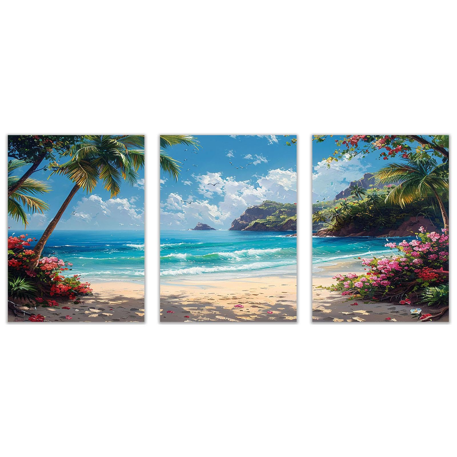 ビーチシーン アートパネル