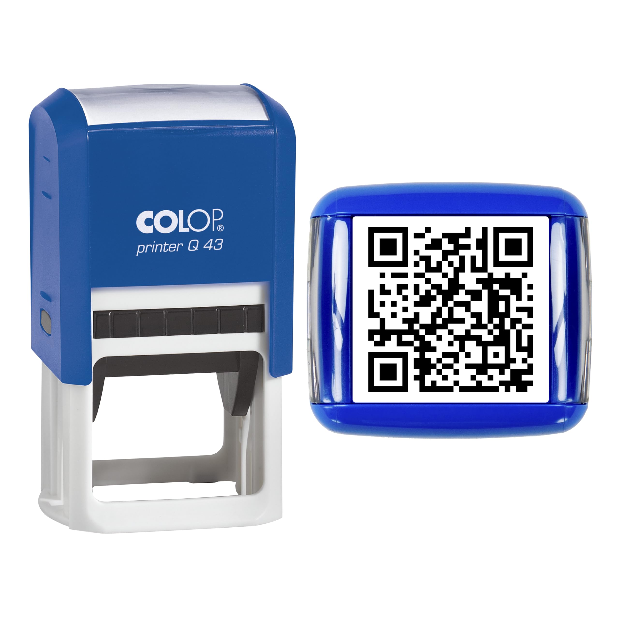 Personalised QR Code Stamp – Custom URL Stamp - 43mm (QR Code Only)