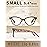 HEEYYOK Women Reading Glasses 4-Pack,Cateye Readers Glasses Small Face Comfort Spring Hinge 2.25