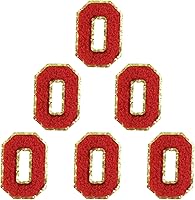 Vista 14 de 6 piezas de parches de letras de chenilla autoadhesivas, parches de letras preppy de 2 pulgadas para bolsos, ropa y sombreros, grandes pegatinas