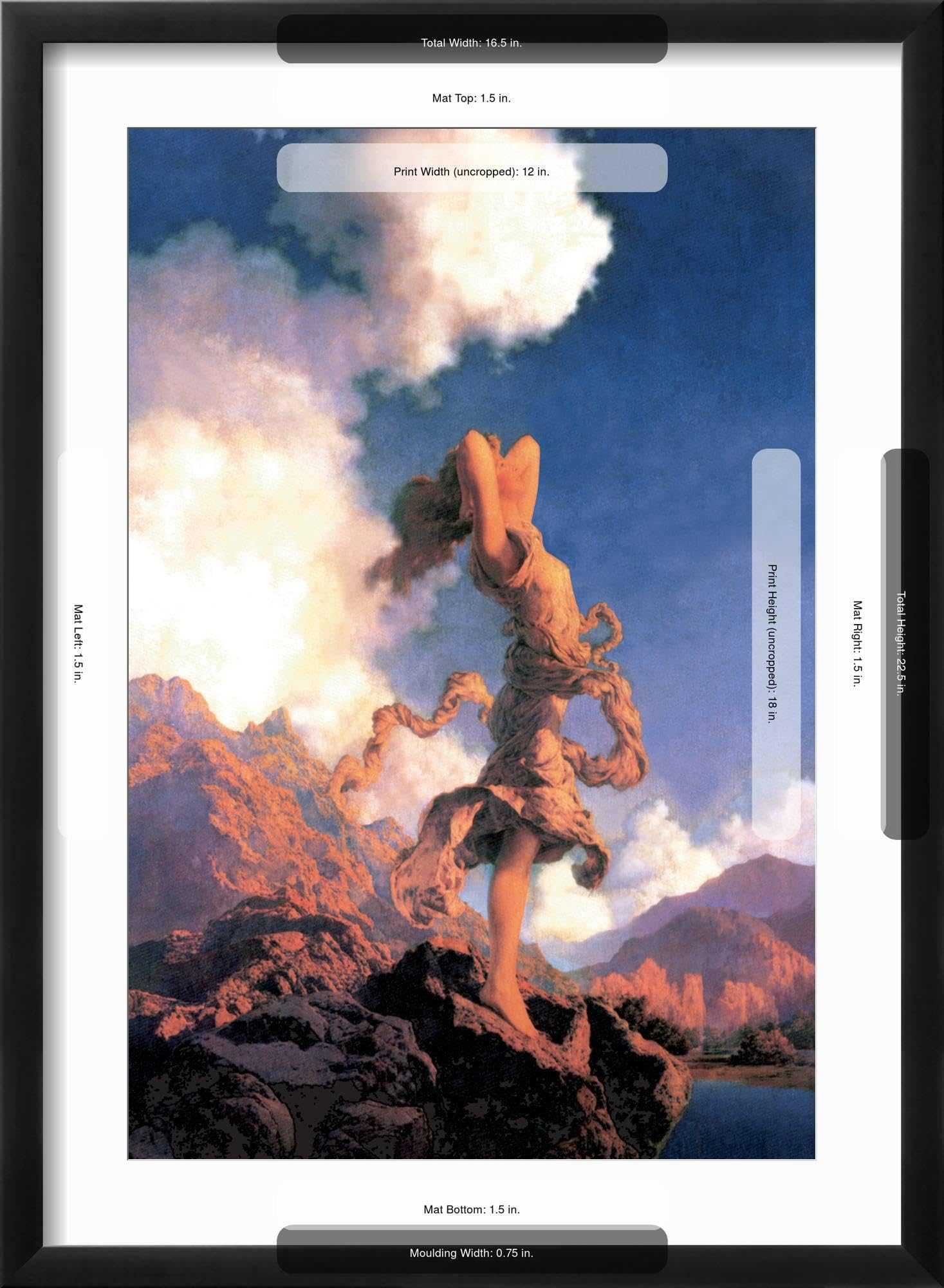 Amazon.com: AllPosters Wall Art Print Ecstasy on Black Frame by