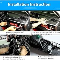 Vista 7 de Defensa con centro de ventilación y consola central AC, para BMW 5, repuestos actualizados para series 520 523 525 528 530 535 2010-2016, Negro