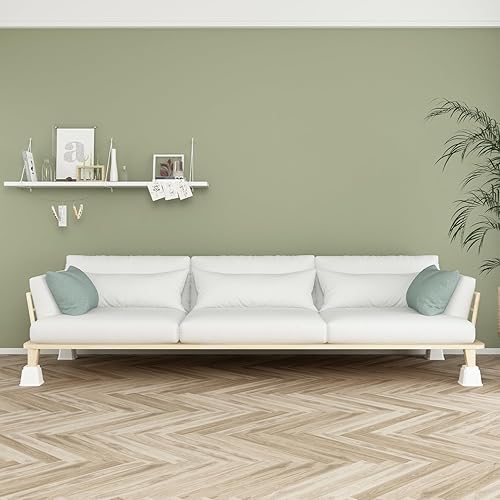 Miniatura 3 de Ahasolid Elevadores de cama resistentes de 4 pulgadas, elevadores de muebles para marco de cama, sofá, escritorio, silla, elevadores de hasta 1500