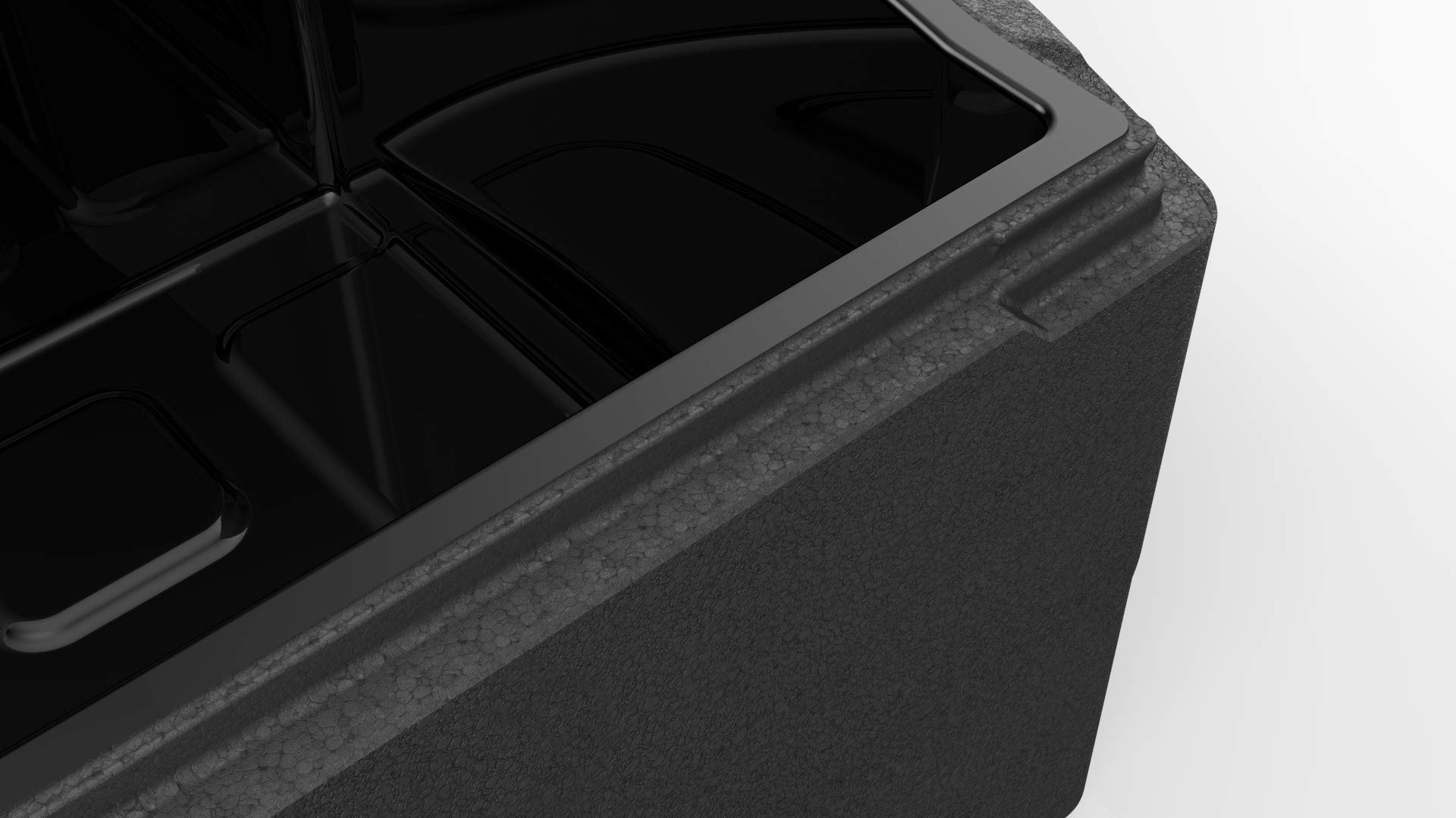 Professional GN 1/1 schwarz 48L Comfortgriff – Thermobox für Essen, Styroporbox-Alternative, Warmhaltebehälter & Kühlbox, hygienisch, temperaturbeständig von -40 °C bis +120 °C
