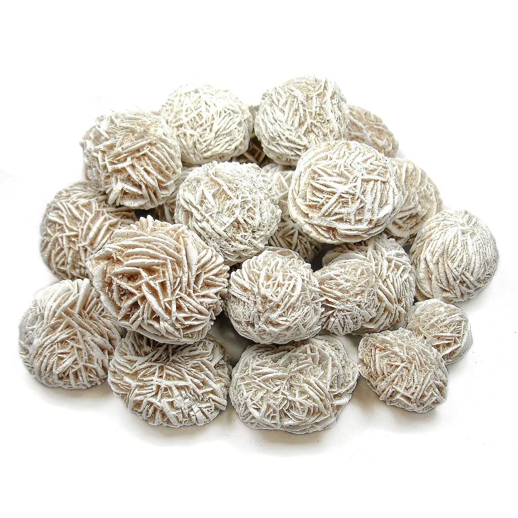 Desert Rose Selenite Crystal Healing Stone Reiki Healing Stone - Brown, Tan, Cream, White - Selenite - Crystal