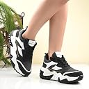 ROWLANS Women’s Trendy Lace-Up Shoes - Comfortable and Stylish for Everyday Wear_786_5_Black gallery image