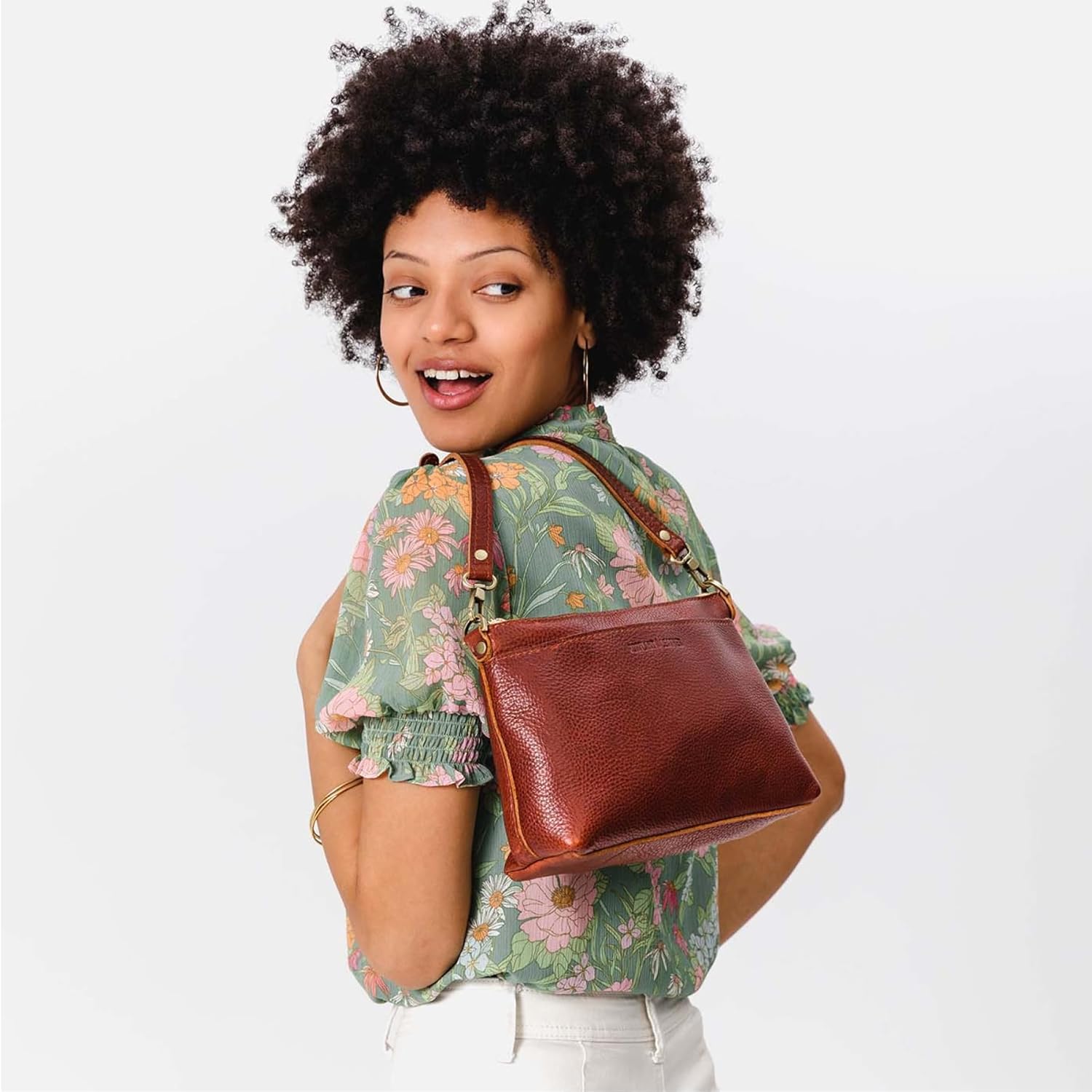 Portland Leather Goods Poppy Purse – Leather Handbag w/Removable Crossbody Strap – Handmade from the Finest Full-Grain Hides - Image 2