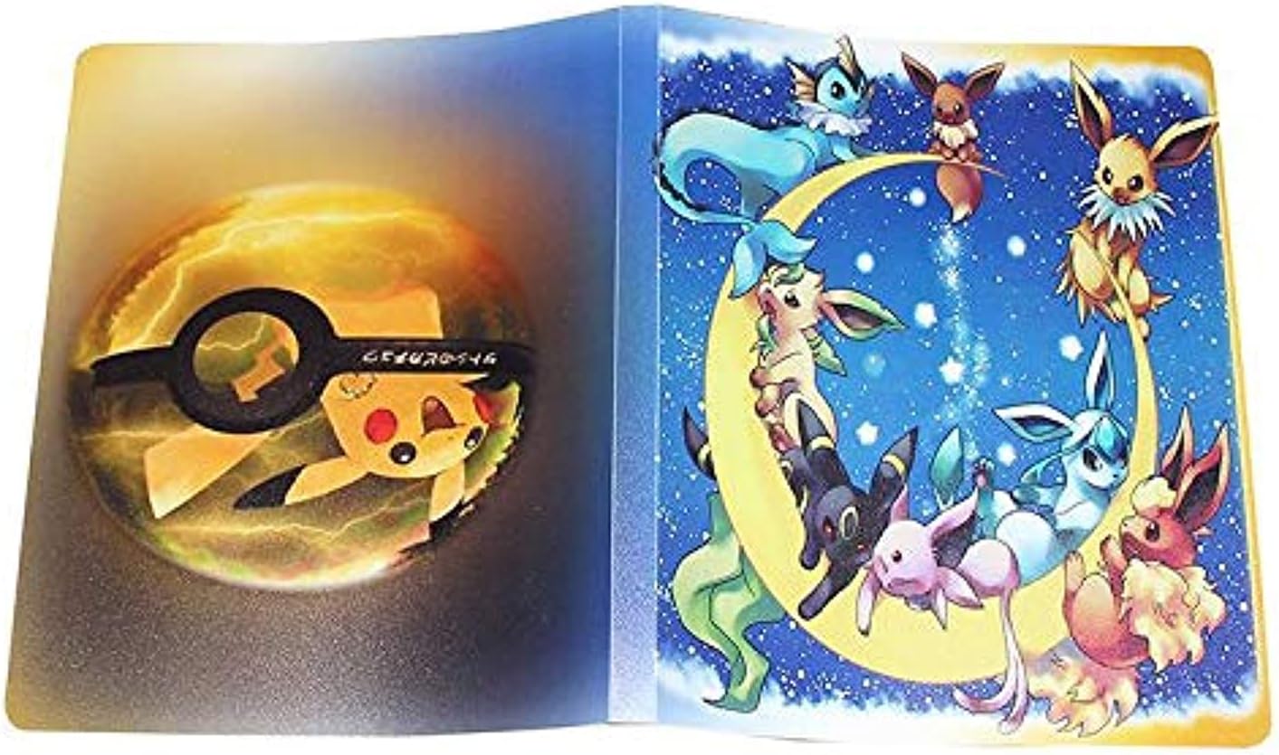Pikachu Collection 324 Pokemon cards Album Book Top loaded List playing pokemon cards holder album toys WJ101