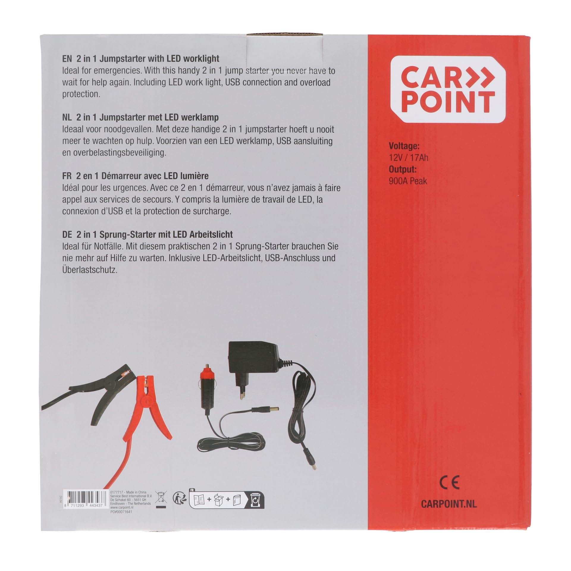 CARPOINT 0177717 Auto Starthilfe Ladegerät Booster 900A
