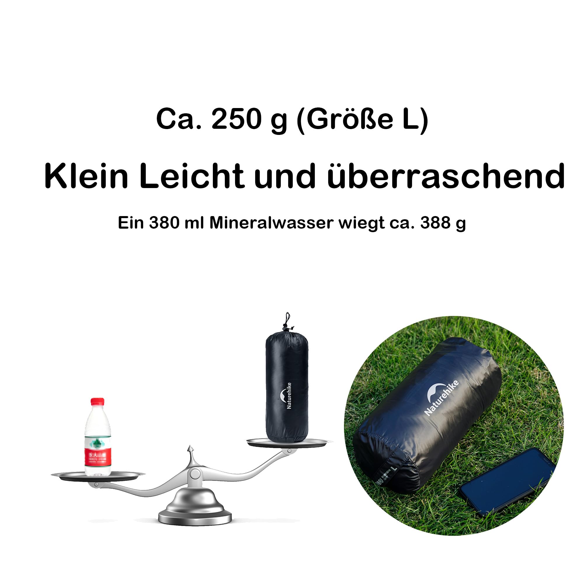 Naturehike Ultraleichte Daunenhose, Gefüllt 90% 750 FPweißer Entenflaum, Geruchs- und fremdstofffrei,Wasserdicht und Winddicht Schneehose, Thermohose Winter für Camping, Bergsteigen