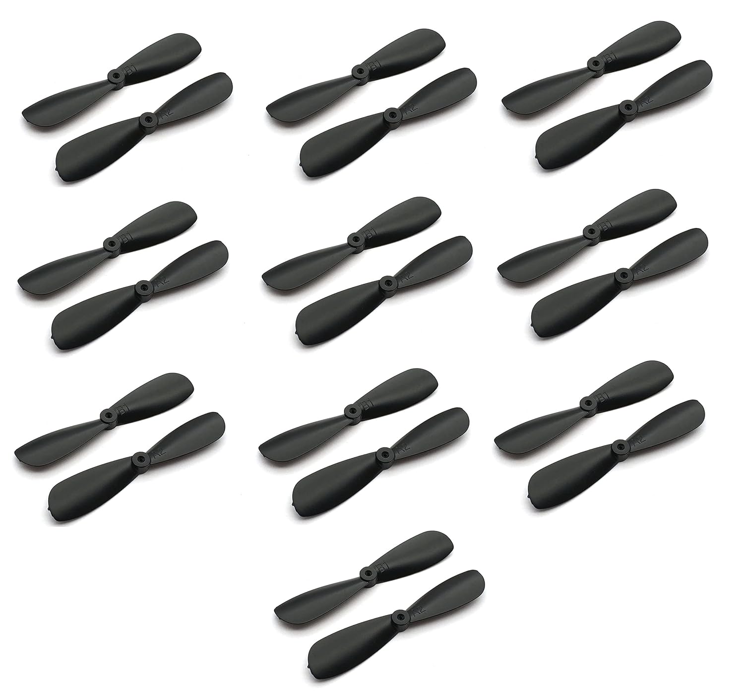 INVENTO 10pair 30mm 3cm Reverse Paddle Aircraft Propeller Blades For 716, 614, 610, 612 Coreless Motor Helicopter Toys Quadcopter RC Spare Parts Accessories