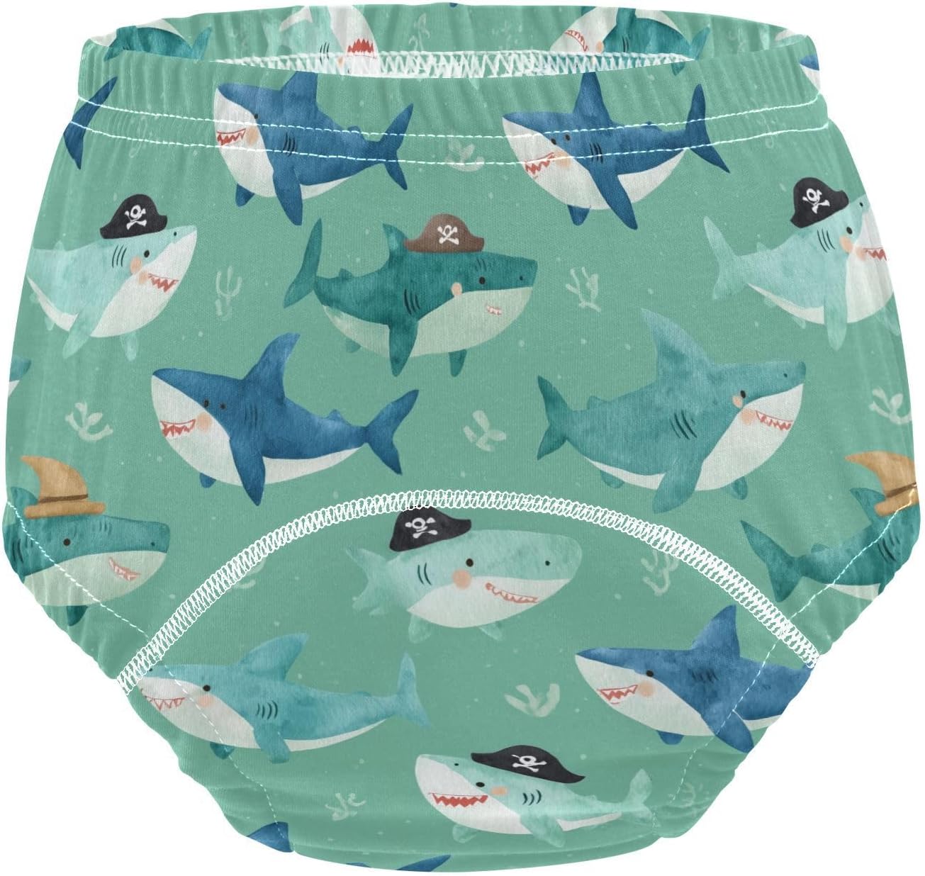 Cute Shark Toddler Potty Training Underwear Cotton Absorbent Soft Baby Girl Boy Toilet Training Pants 3T