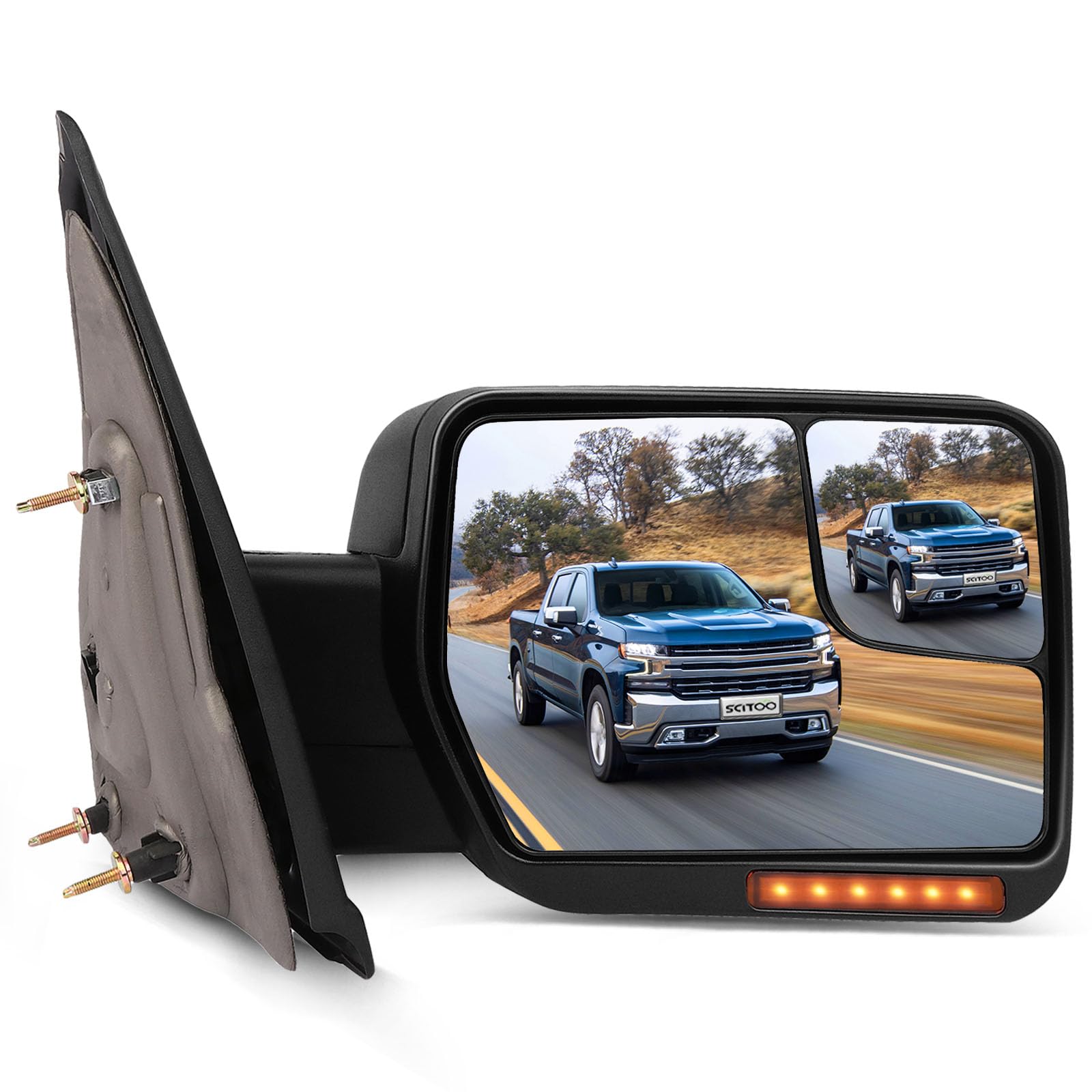 SCITOO Towing Mirror Compatible for Ford for F150 2004-2014 Right
