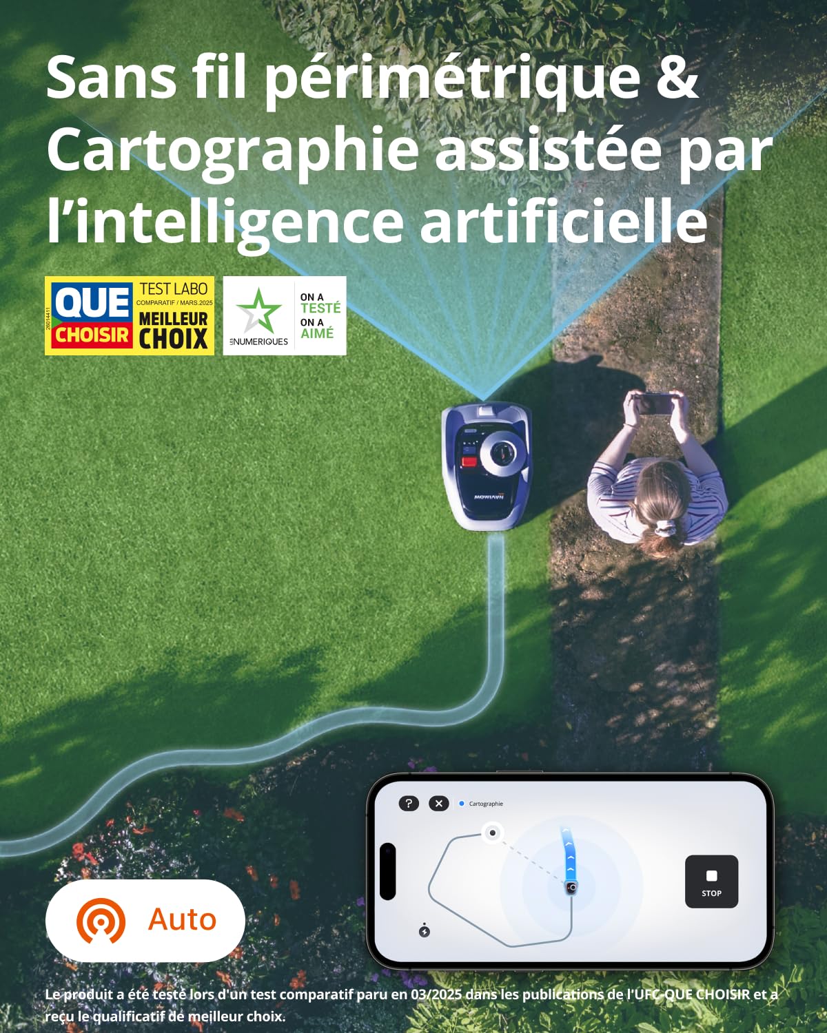 Segway Navimow i105E Robot Tondeuse sans Fil périphérique — vue 2
