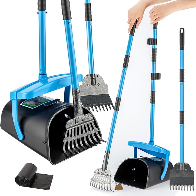 MXF Pooper Scooper Swivel Bin & Rake Kit with 20 Waste