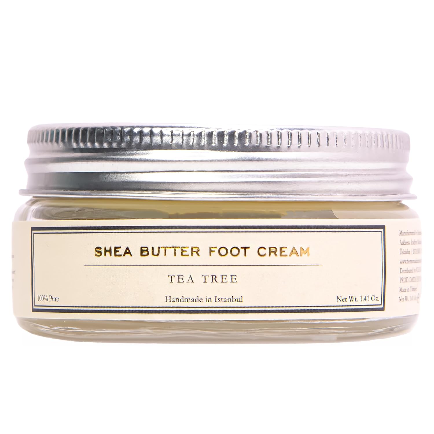 | Deep Moisturizing Foot Cream – With Tea Tree, Shea Butter & Coconut Oil | Softens, Hydrates & Refreshes | Nourishing Botanical Formula for Daily Foot Care | 1.4 Oz