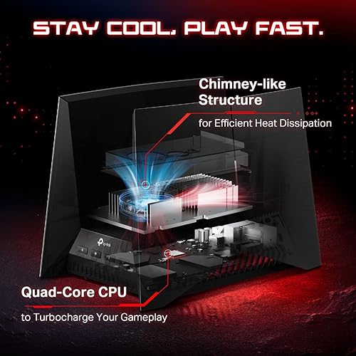 Miniatura 7 de TP-Link Enrutador para juegos Wi-Fi 7 Tri-Band BE19000 Archer GE800  12-Stream  2 puertos 10G + 4 × 2.5G, USB 3.0  Aceleración Turbo, puerto y panel