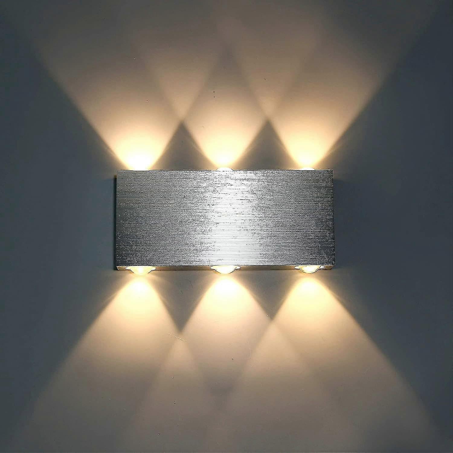 Joyhappst Image Color 6W Led Wall Light Indoor Wall Lamp Modern Square Up Down Aluminum Lighting Decoration Light Warm White