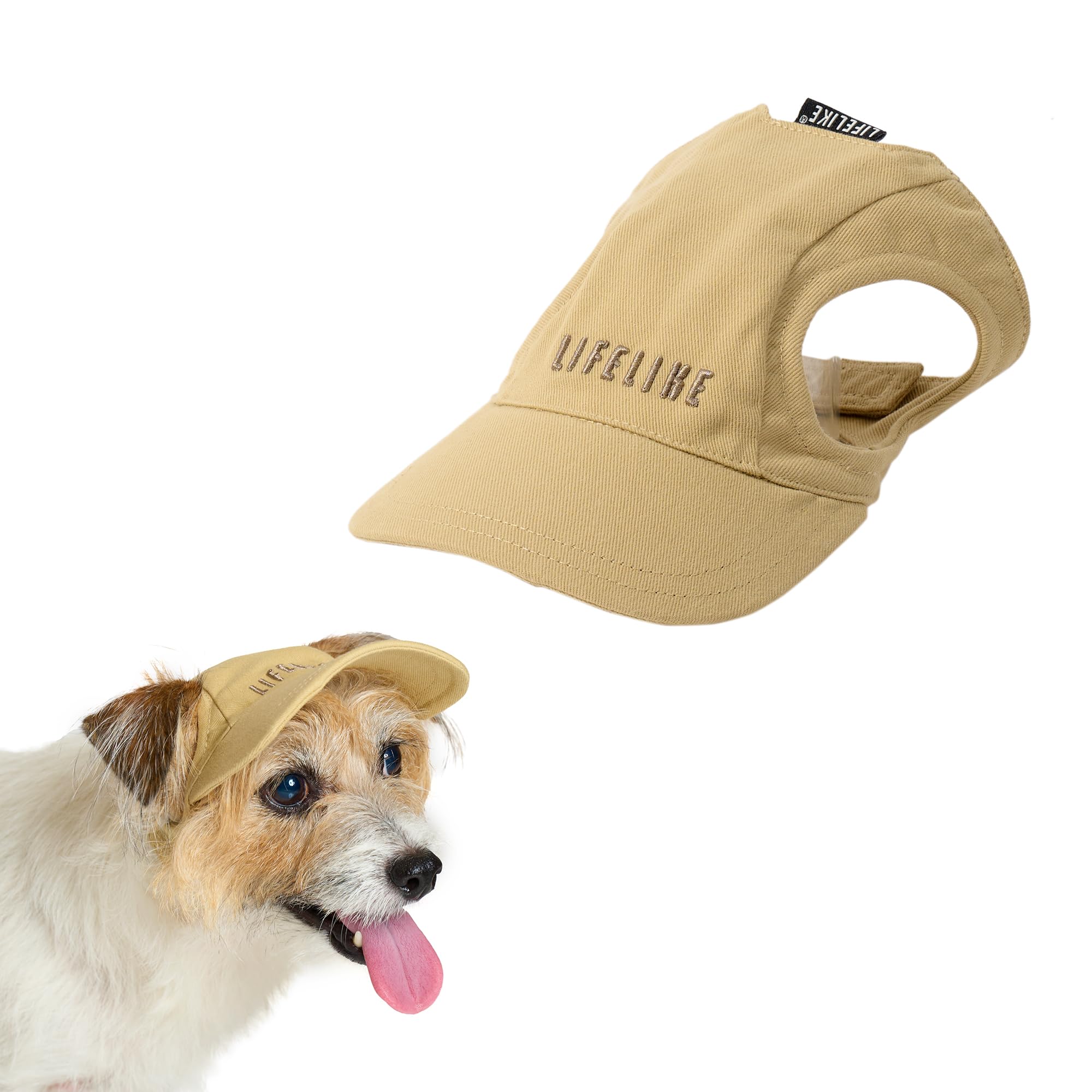 Amazon | 【LIFELIKE公式】ツイルロゴキャップ 被り物 犬 かぶりもの