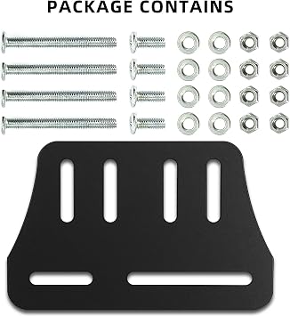 2 PCS Bed Frame Brackets Modi-Plate Bed Frame Adapter/Connector, Heavy Duty Bed Frame Modification to Connect Headboard Footboard
