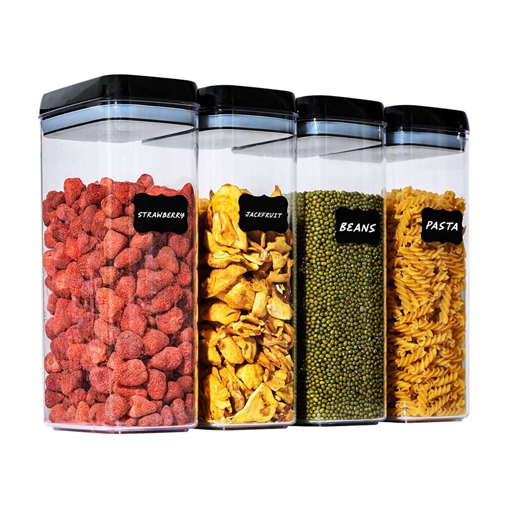 Buy Extra Large Airtight Food Storage Container with Lids for Organizing BPAFree Clear Plastic