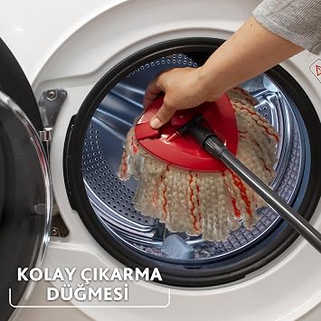 Vileda Turbo 3in1 Extra Pedli Mikrofiber Yedek Paspas | Güçlü lifli mikrofiber | tüm sert zeminler için | %98 polyester, %2 poliamid | tekli paket | 30°C'de makinede yıkanabilir