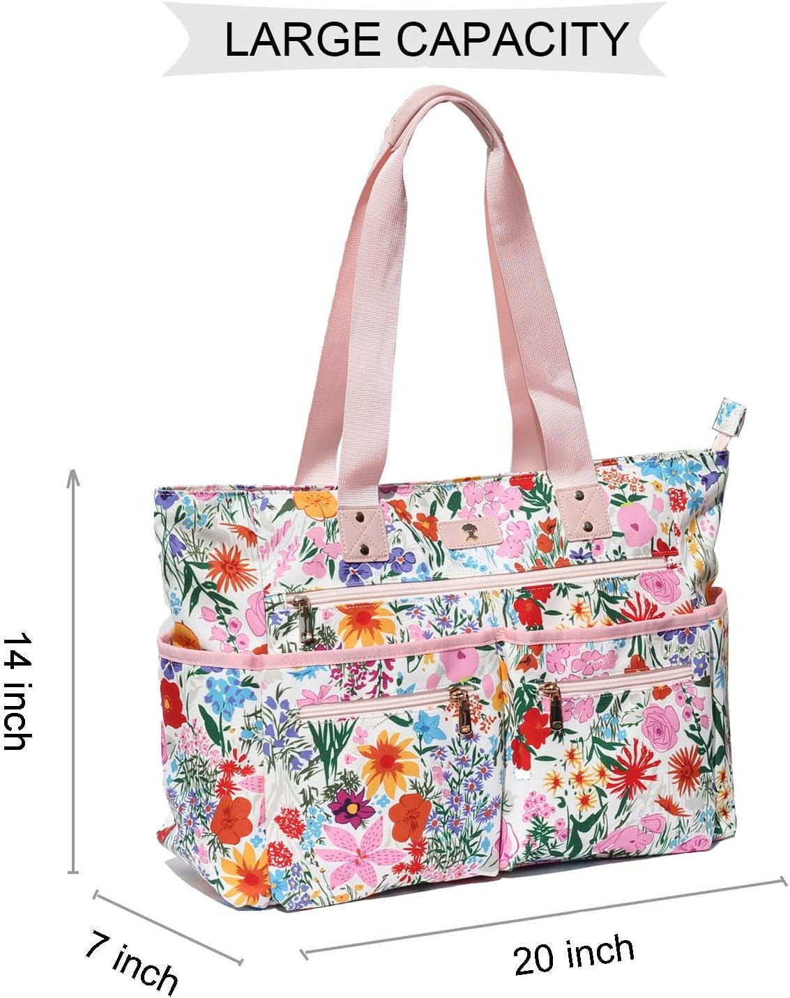 Weekender Bag Carry On Bag Overnight Tote Travel Duffle with 13 Pockets for Travel,Work，Gym,Beach,Teacher,Nurse - Image 2