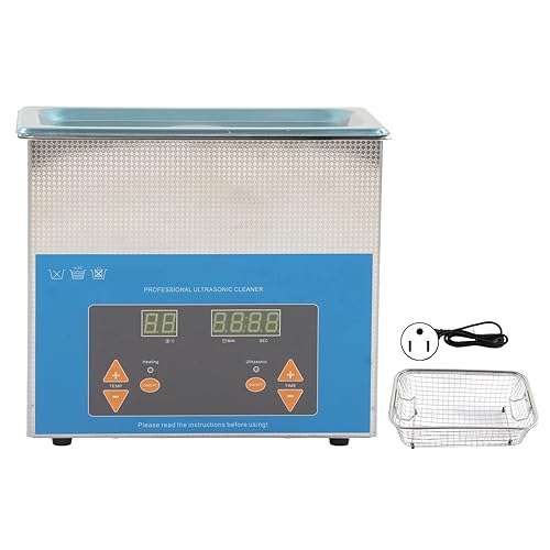 Miniatura 6 de 40khz Ultra Sonic Jewelry, 40khz Ultrasonic Cleaning Machine 3L Ultrasonic Cleaner Cleaner Ultrasonic Cleaner with Digital Timer Heater 3L Full