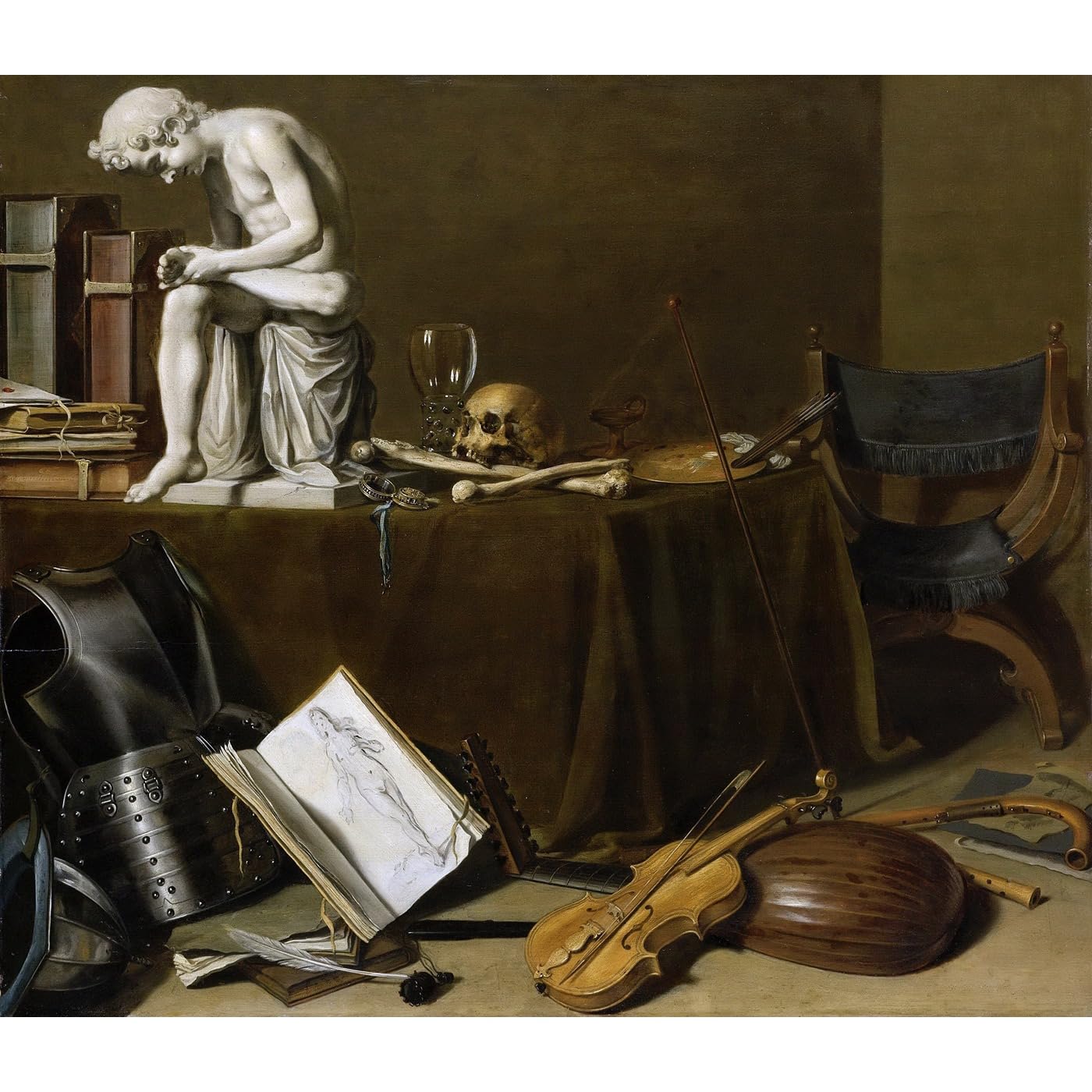 Impression sur toile de qualité supérieure Nature morte avec instruments de musique Amsterdam - 2
