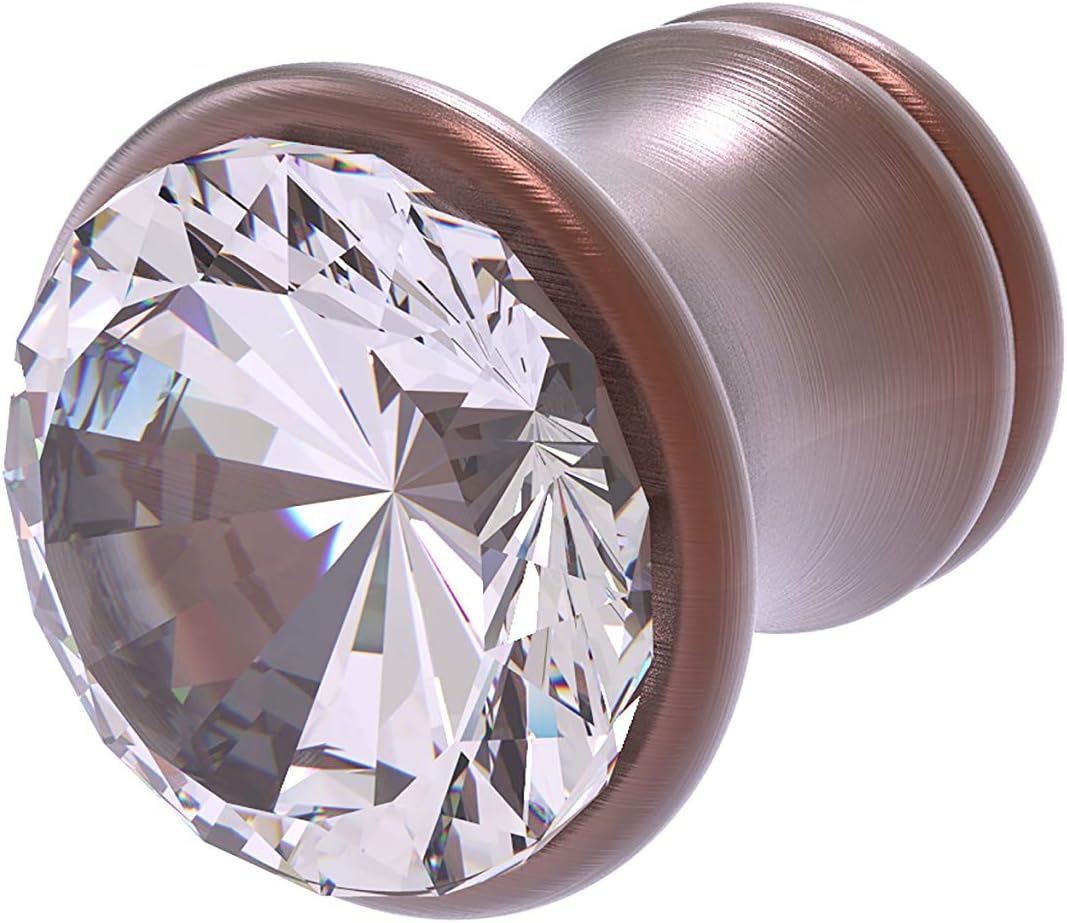 Allied Brass CC-10-CA Carolina Crystal Collection Cabinet Knob, Antique Copper