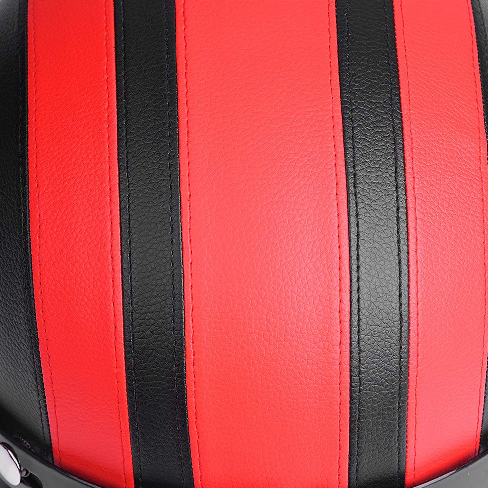 Casque de Securitè pour Moto avec Lunettes Pare Soleil Casque Moto Modulable Casque de Vélo Durable Casque Partique pour Moto Vélo(Rouge)