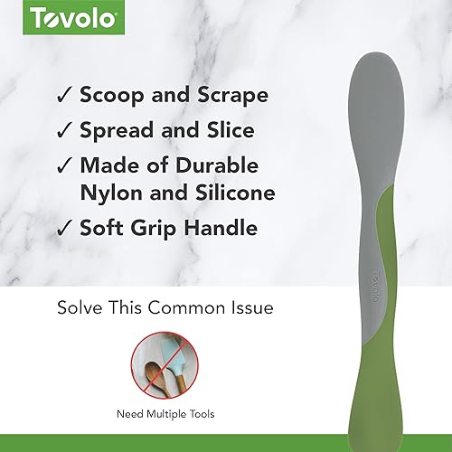 Miniatura 3 de Tovolo Herramienta para la preparación de comidas de cocina para cucharar, esparcir rebanadas y raspar